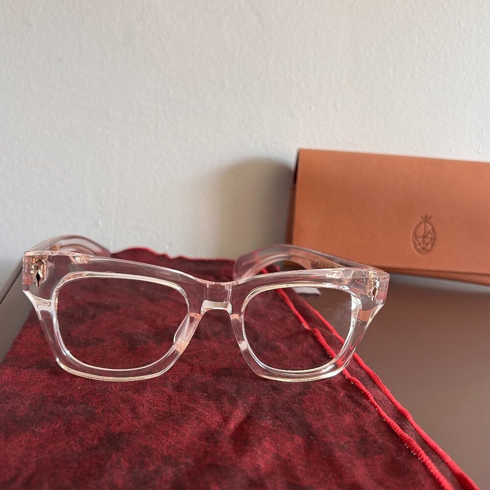 Auth Jacques Marie Mage PICABIA Clear Frames